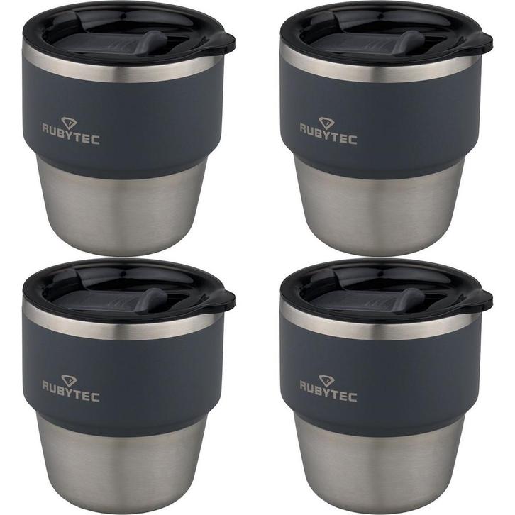 RUBYTEC SHIRA DAILYSHOT 0,175L GREY (4-PACK), Caravans en Kamperen, Kampeeraccessoires, Nieuw, Ophalen of Verzenden
