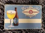 Westmalle trappist bord 30 bij 20 metaal, Reclamebord, Ophalen of Verzenden, Zo goed als nieuw