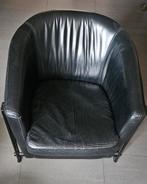Lederen fauteuil van Touche  - Prima staat (veer reparatie), Huis en Inrichting, Fauteuils, Ophalen