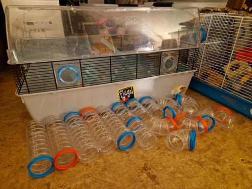 Hamsterkooien incl toebehoren, Dieren en Toebehoren, Knaagdieren en Konijnen | Hokken en Kooien, Gebruikt, Kooi, Minder dan 60 cm