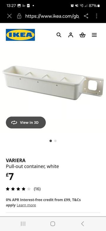 IKEA Variera Uitschuifbak Keukenkast beschikbaar voor biedingen