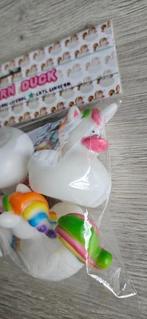 Badeendjes, unicorns ducks 4 stuks mini, Ophalen of Verzenden, Nieuw