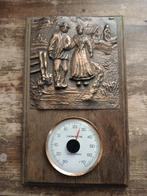 Vintage Nederlandse Thermometer met Koperen Afbeelding, Verzenden, Gebruikt, Binnenthermometer