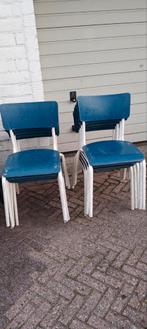 20 vintage stapel stoelen, Huis en Inrichting, Stoelen, Ophalen, Gebruikt, Blauw, Vijf, Zes of meer stoelen