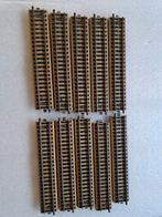 Mooie rechte rails 10x 5106, Hobby en Vrije tijd, Modeltreinen | H0, Wisselstroom, Rails, Ophalen of Verzenden, Zo goed als nieuw