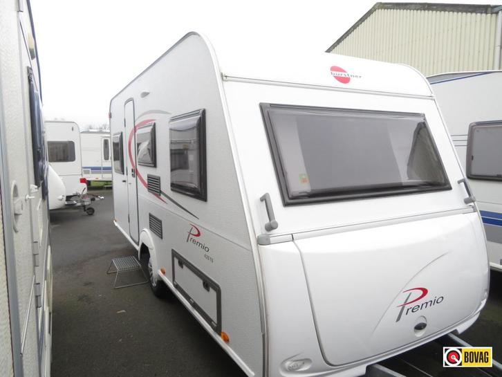 Bürstner Premio 435 TS, Caravans en Kamperen, Caravans, tot en met 4, Rondzit, Bürstner, Overige typen, Gascomfoor, Hordeur, Kachel
