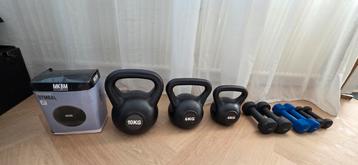 Fitness set: Kettlebells, dumbbells & gymbal beschikbaar voor biedingen
