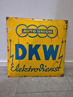 Emaille Reclamebord DKW Elektrodienst, Antiek en Kunst, Antiek | Emaille, Ophalen of Verzenden