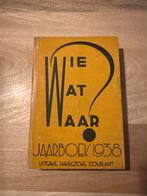 Wie wat waar jaarboek 1938 - Uitgave Haagsche Courant.  4, Antiek en Kunst, Ophalen of Verzenden