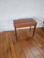 Teak piano kruk bijzet tafel mid century vintage deens, Ophalen of Verzenden, Gebruikt, Hout