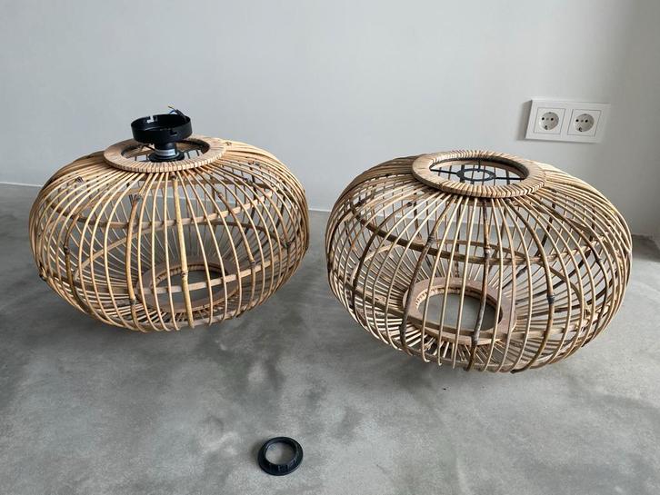 Boreas Plafondlamp - Natuurlijke Look, Huis en Inrichting, Lampen | Lampenkappen, Zo goed als nieuw, 25 tot 50 cm, Rond, Beige