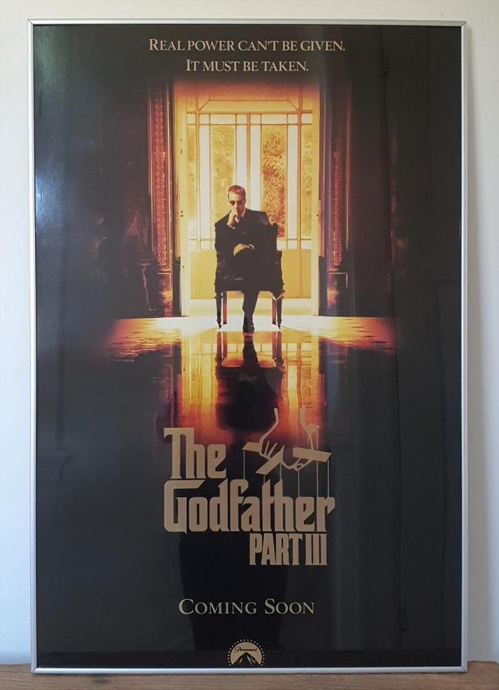 The Godfather Part 3/ III, originele filmposter in lijst, Huis en Inrichting, Woonaccessoires | Schilderijen, Tekeningen en Foto's