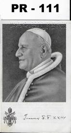 pr111 prentje paus Johannes XXIII, Verzamelen, Religie, Ophalen of Verzenden, Zo goed als nieuw