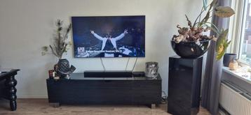 tv meubel hoogglans zwart 210x45x57 cm beschikbaar voor biedingen