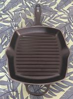 Le Creuset grillpan 26cm gietijzer koekenpan, Huis en Inrichting, Keuken | Potten en Pannen, Gebruikt, Gietijzer, Overige typen