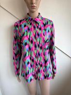 Studio Anneloes travelstof blouse maat L 40/42 roze groen, Kleding | Dames, Ophalen of Verzenden, Zo goed als nieuw, Maat 38/40 (M)
