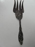 brocante taartvork verzilverd 18 cm L vork deel is 5 cm Br, Antiek en Kunst, Antiek | Bestek, Ophalen of Verzenden