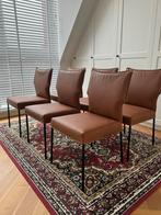 6x eetkamerstoel YAKA cognac - Design on Stock Dutch Design, Nieuw, Vijf, Zes of meer stoelen, Modern, Metaal