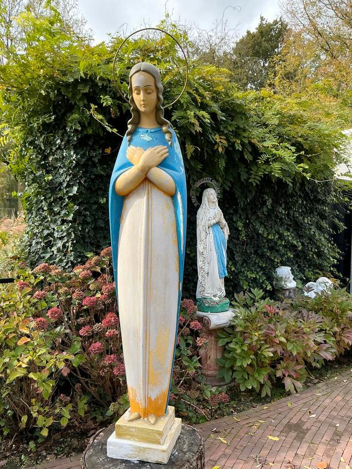 Groot Maria beeld ❤️ Maria met aureool, Antiek en Kunst, Antiek | Religie, Ophalen of Verzenden