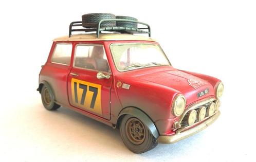 Mini Cooper S Monte Carlo 1:16., Hobby en Vrije tijd, Modelauto's | 1:18, Zo goed als nieuw, Auto, Solido, Ophalen of Verzenden