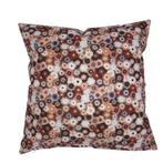 Kussenhoes Millefleurs linnenlook 44 x 44 cm, Dekussenkraam@gmail.com, Overige kleuren, Verzenden, De kussenkraam