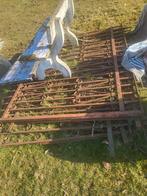 Antiek hekwerk smeedijzer, Tuin en Terras, Tuinhekken en Hekwerk, Ophalen, Gebruikt, IJzer, Sierhekwerk