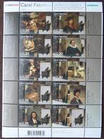 Velletje postzegels –  schilder Carel Fabritius, Postzegels en Munten, Postzegels | Nederland, Verzenden, Postfris