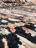 Afghaans wollen tapijt, handgeknoopt, Zwart, 150 tot 200 cm, Ophalen of Verzenden, Rechthoekig