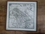 Historische kaart Amsterdam 50x48cm in lijst, Ophalen of Verzenden