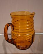 Jaren 20 30 art deco amberkleurige waterkan, Ophalen of Verzenden