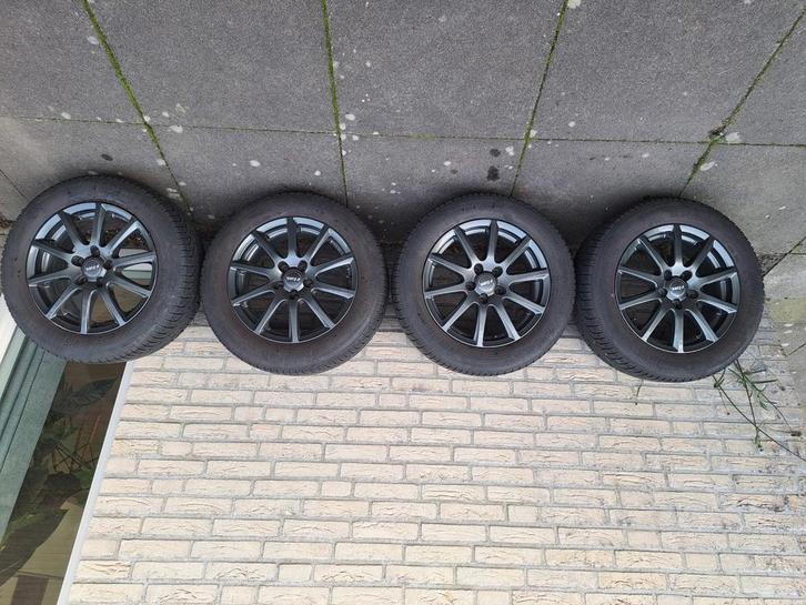 Winterbanden met lmv 205 60x16 (Renault scenic), Auto diversen, Autosport-onderdelen, Ophalen