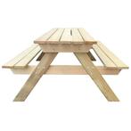 Picknickset picknicktafel 150x135x71,5 cm hout GRTS BEZORGD!, Nieuw, Rechthoekig, Hout, Verzenden