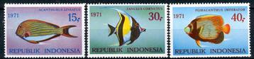 Indonesie 1971 - ZBL 707-709 - Inheemse vissen   beschikbaar voor biedingen
