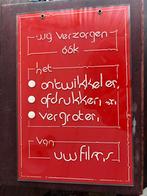 Vintage Pootjesglas Reclamebord, Ophalen of Verzenden