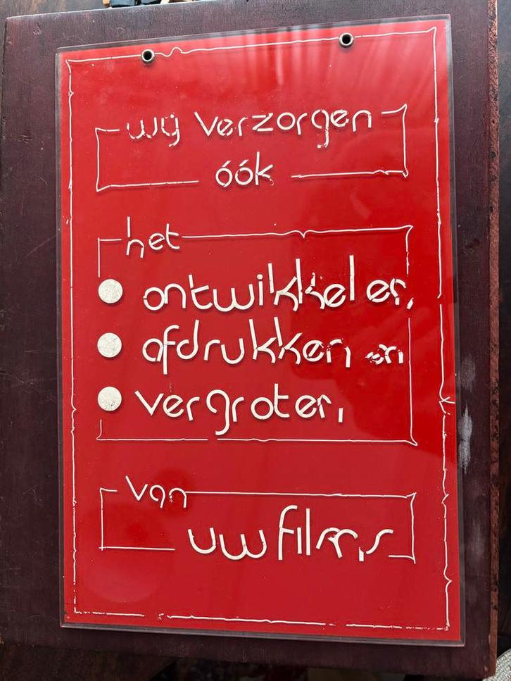 Vintage Pootjesglas Reclamebord, Antiek en Kunst, Antiek | Emaille, Ophalen of Verzenden