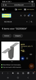 Ikea besta steunpoot 2x, Ophalen of Verzenden, 25 tot 50 cm, Minder dan 150 cm, Minder dan 100 cm