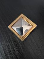Vintage Langani Broche, Sieraden, Tassen en Uiterlijk, Broches, Ophalen, Gebruikt, Goud, Overige materialen