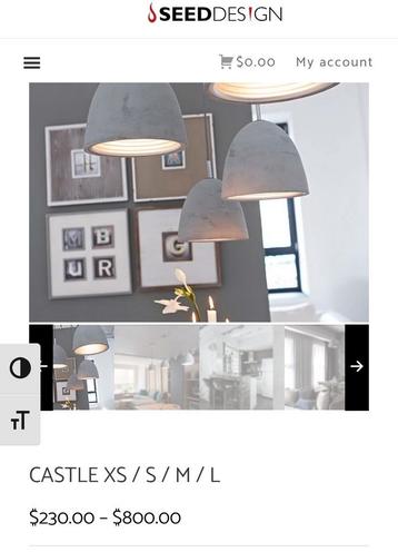 Design hanglampen beton (concrete) Seeddesign beschikbaar voor biedingen