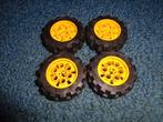 Partij M437=4x Lego technic wielen, Lego, Lego, Gebruikt, Lego