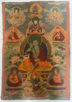 Antieke Tibetaanse of Nepalese thangka, Antiek en Kunst, Ophalen of Verzenden