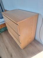 Houten ladekast met 3 laden, Huis en Inrichting, Kasten | Dressoirs, Ophalen, Gebruikt, 50 tot 100 cm, 25 tot 50 cm
