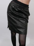 IBANA zwarte leren rok maat 36 ZGAN, Zwart, Ophalen of Verzenden, Zo goed als nieuw, Maat 36 (S)