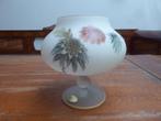 Vintage opaline vaas – coupe met decoratie, Italie