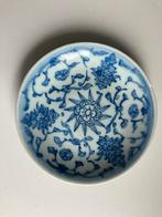 Antiek Chinees bord, blauw wit, Ø14,5cm, gemerkt, Ophalen of Verzenden