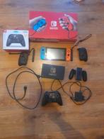 Nintendo switch 2019 versie met extra's, Ophalen of Verzenden, Gebruikt, Met 2 controllers, Switch 2019 Upgrade