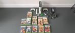 Xbox 360 (60GB) met 2 controllers, 18 games, kabels, etc., Met 2 controllers, Ophalen of Verzenden, Zo goed als nieuw, 360 Arcade of Core