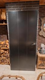 Strakke zwarte deur, 80 tot 100 cm, Binnendeur, Ophalen of Verzenden, Zo goed als nieuw