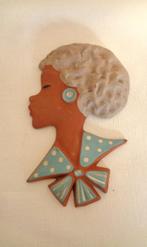jaren 60/70 wand....figuurtje/kopje, Antiek en Kunst, Curiosa en Brocante, Ophalen of Verzenden
