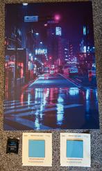 Displate Neon City - Maat L - Metalen Poster, Ophalen of Verzenden, Zo goed als nieuw