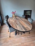 Grote ovale eettafel zo goed als nieuw, Ophalen, 100 tot 150 cm, 200 cm of meer, Zo goed als nieuw
